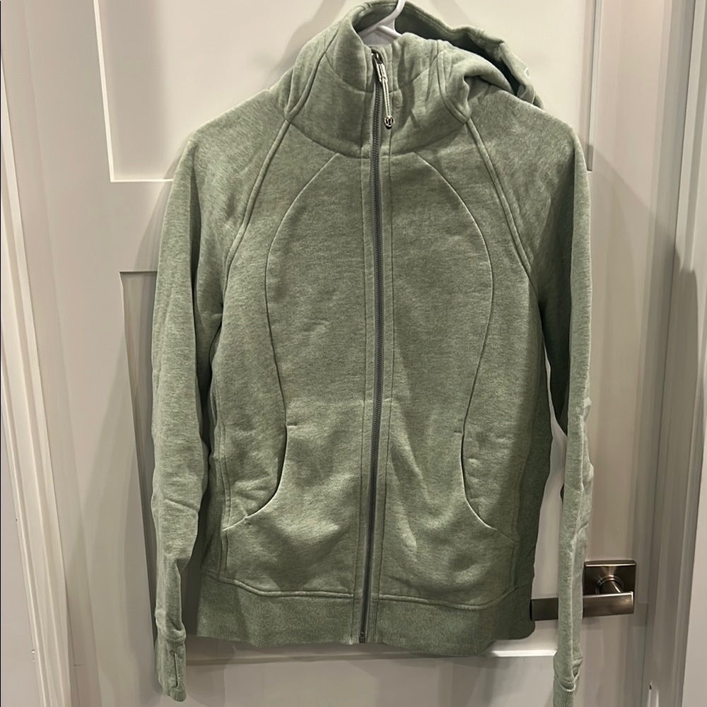 Lululemon Light Green Zip-Up Hoodie
